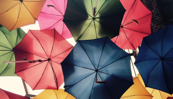 Colourful umbrellas